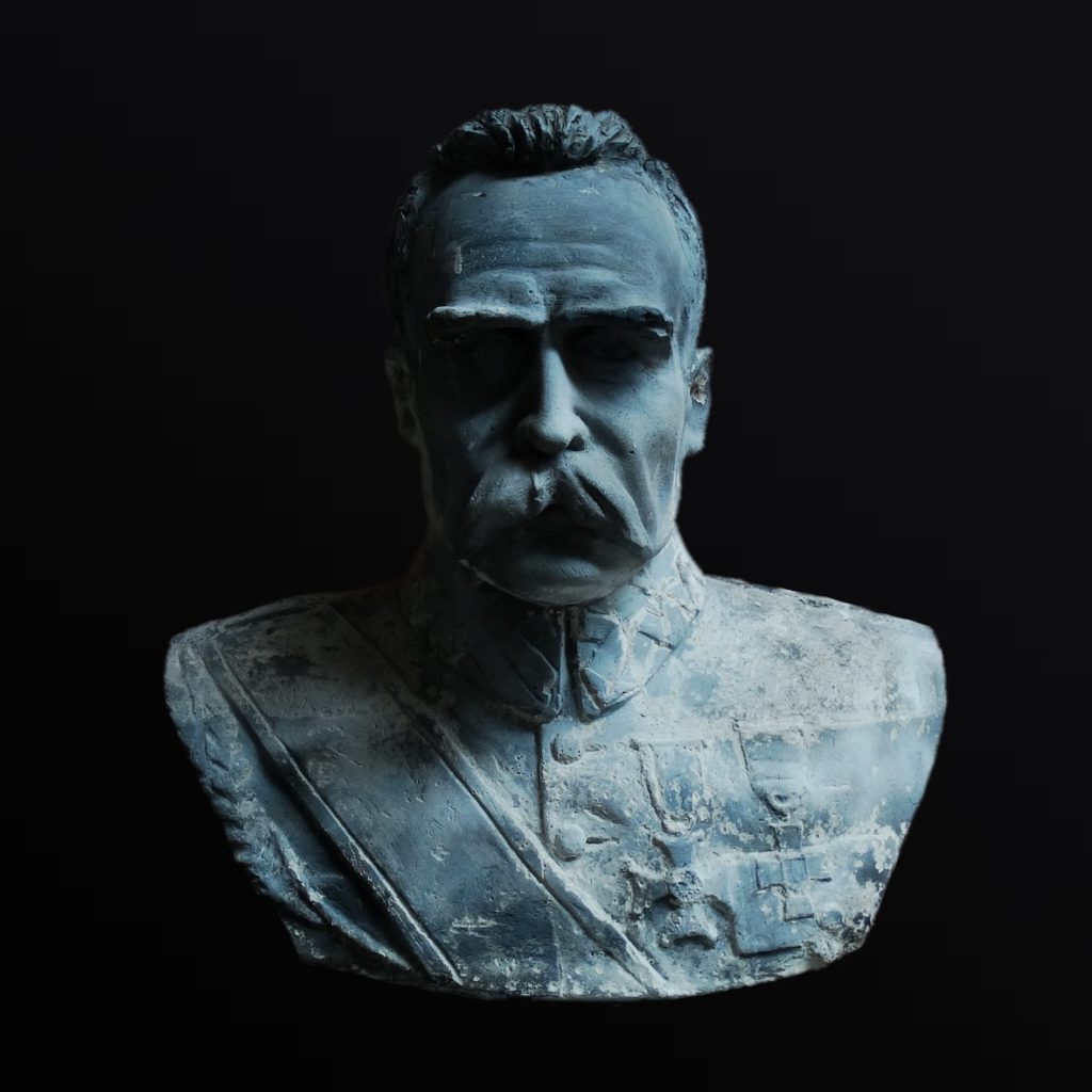 The bust of Marszałek Józef Piłsudski